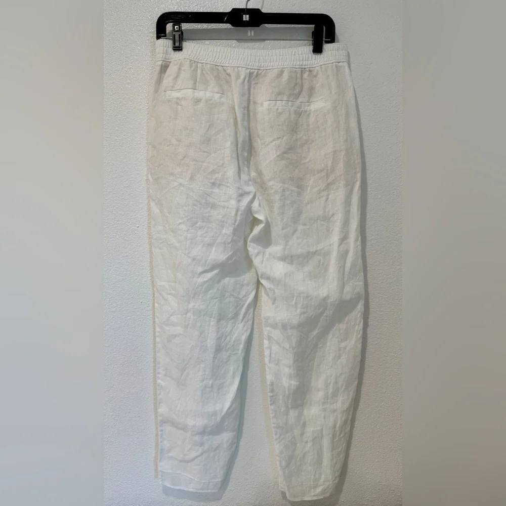 Zara White Linen Trousers